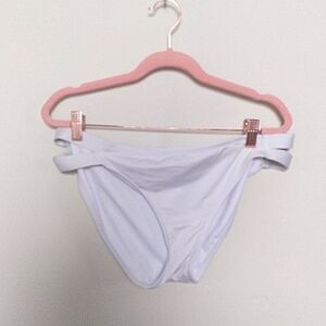 Kona Sol Strappy White Bikini Bottoms Size Large